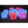 Waterproof Led Ottoman Cube Glow Chair With Lithium Battery